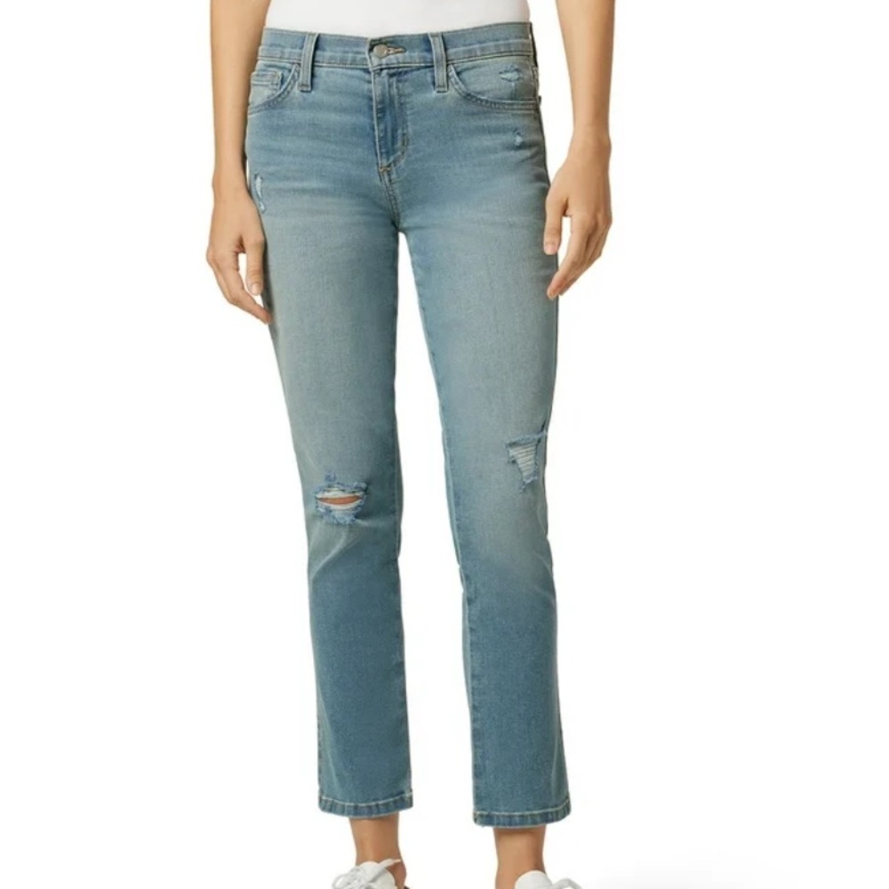 NWT Joes Jeans Straight Cropped Ripped Jeans